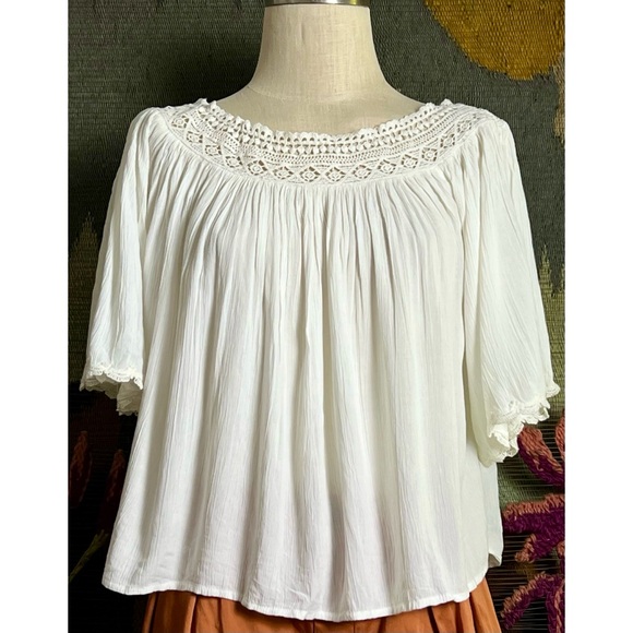 Anthropologie Gauzy Swing Top XS - Picture 1 of 16